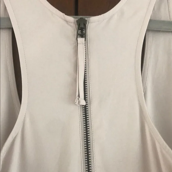 Athleta Revive Wide Leg Cream Halter Jumpsuit - Picture 7 of 13